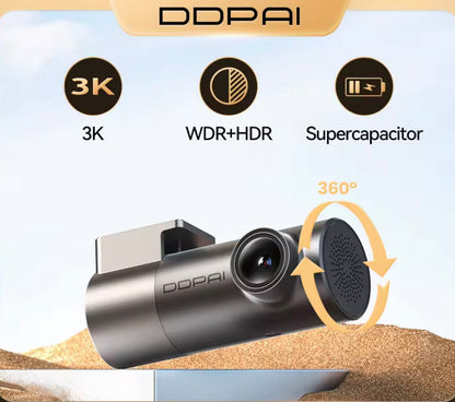 DashCam / Caméra Embarquée 3K HDR Wi-Fi – Vision Nocturne & Surveillance 24H